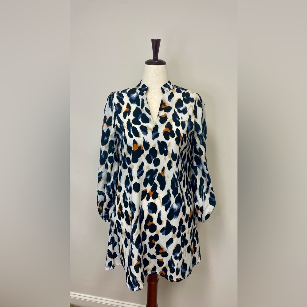 Leopard Print Midi Dress